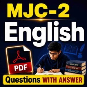 MJC-2 English Question with Answer PDF