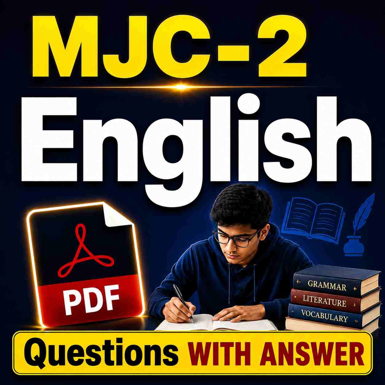 MJC-2 English Question with Answer PDF