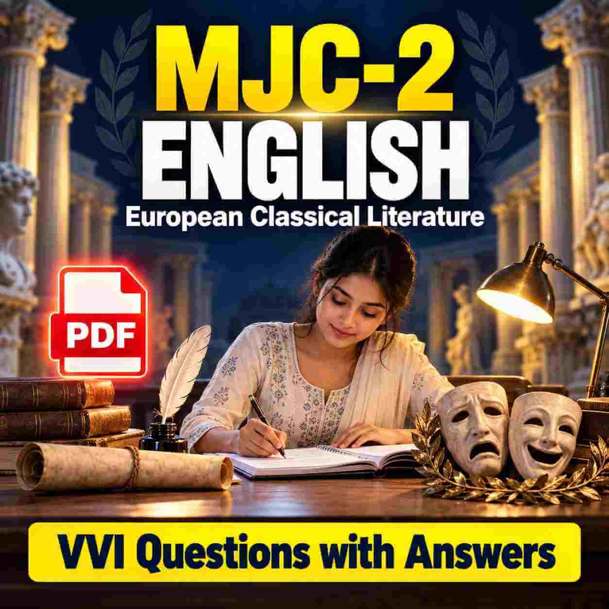 MJC-2 English VVI Question with Answer PDF (UG 2nd Semester)
